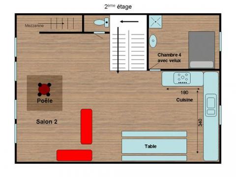 Plan du 2&egrave;me &eacute;tage